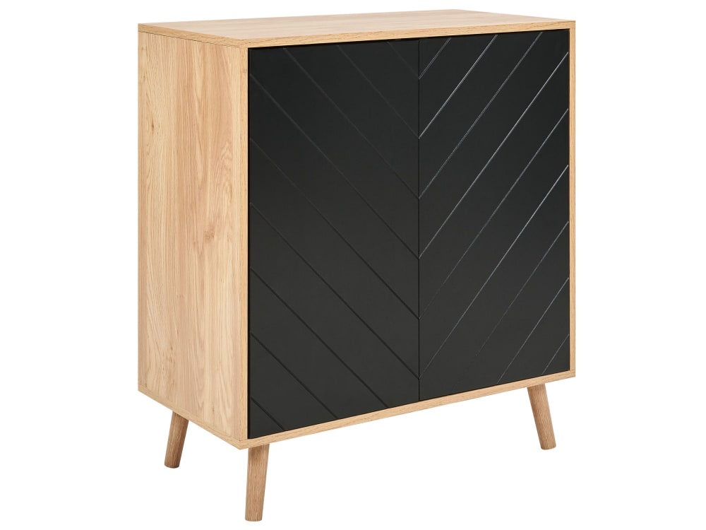 Petit buffet de rangement BRISTOW noir 40 cm de large