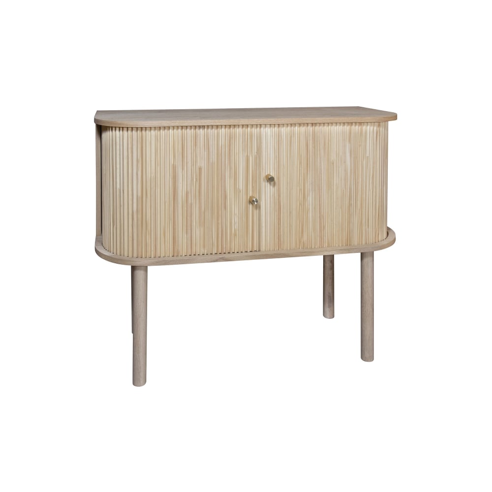 Bahut HECTOR en bois clair 95 cm à portes coulissantes