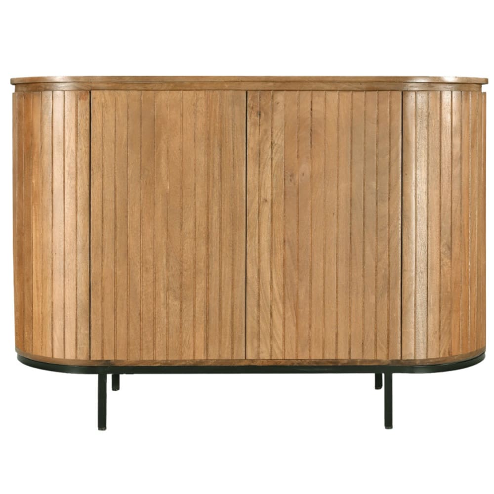 Buffet bahut MENTON en manguier massif naturel 115 cm 2 portes