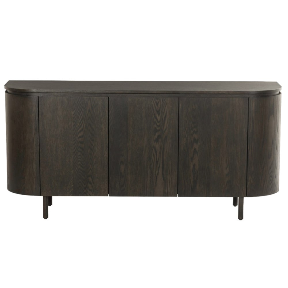 Buffet enfilade ROVERI 170 cm en placage chêne finition expresso