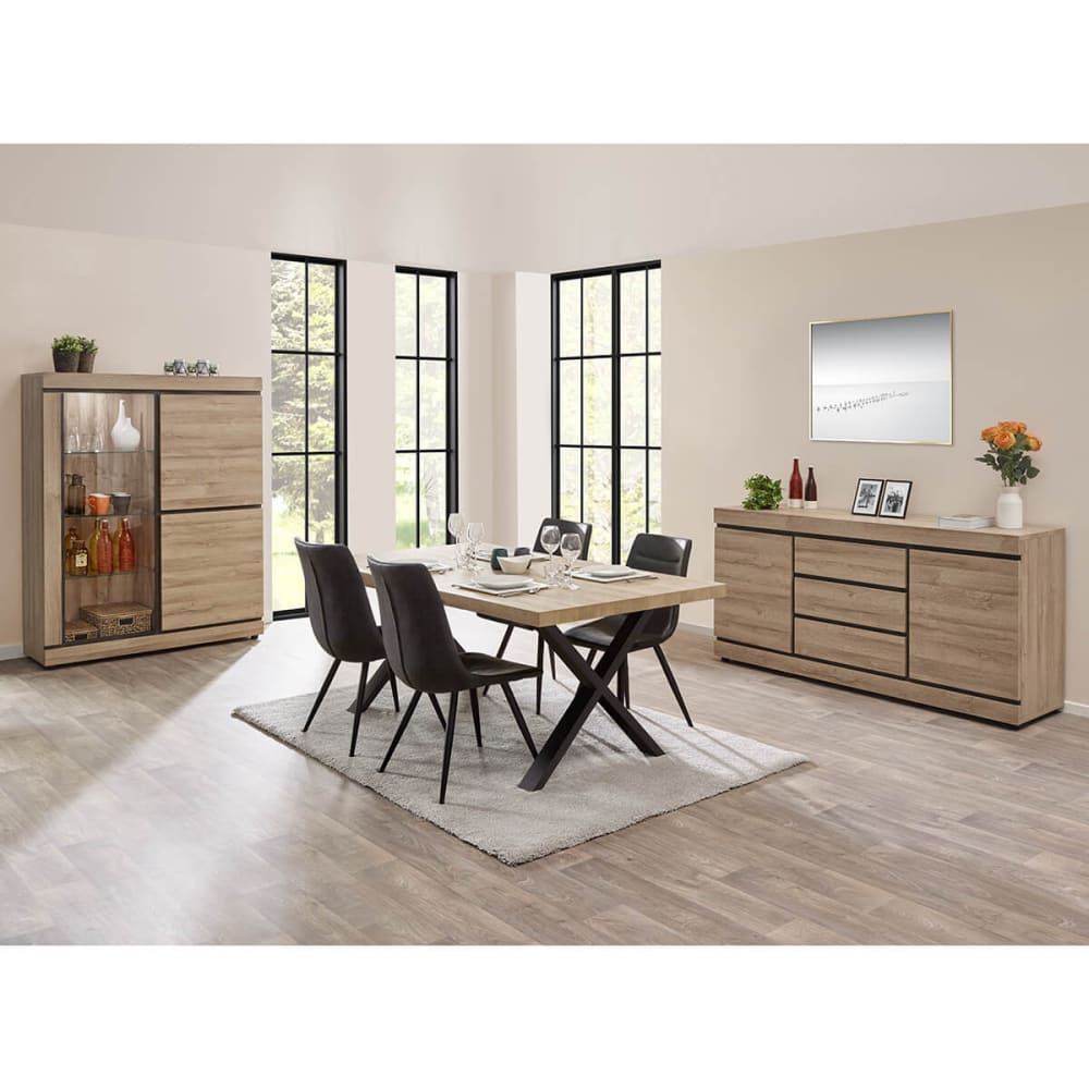 Buffet MASSIRE portes ouvertes sur ses quatre espaces