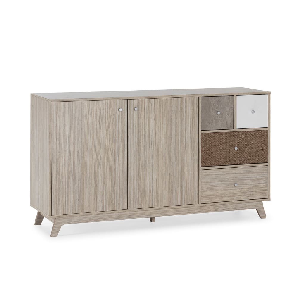 Buffet enfilade MAIA scandinave 2 portes et 4 tiroirs 150 cm