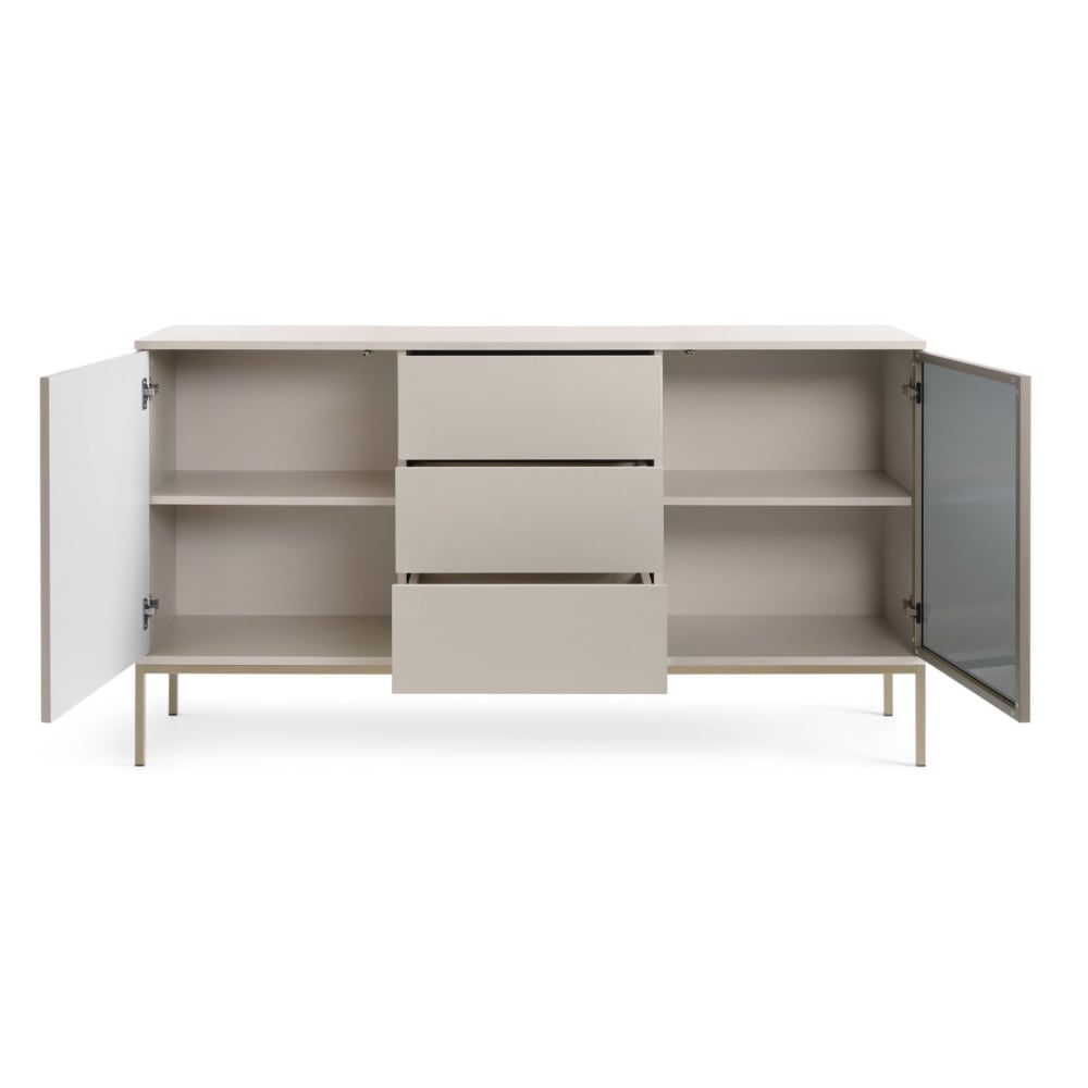 Buffet TOSENA avec son éclairage LED allumé