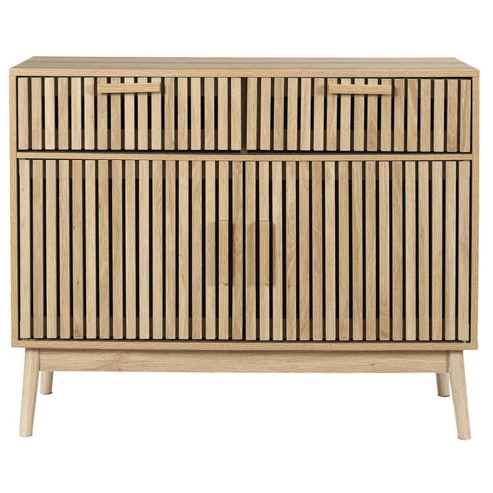 Buffet PAJAN portes ouvertes et pieds en pin