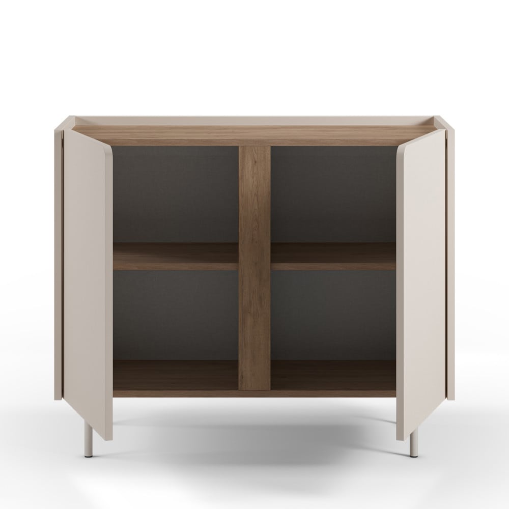 Buffet BOXY porte ouverte sur son volume intérieur