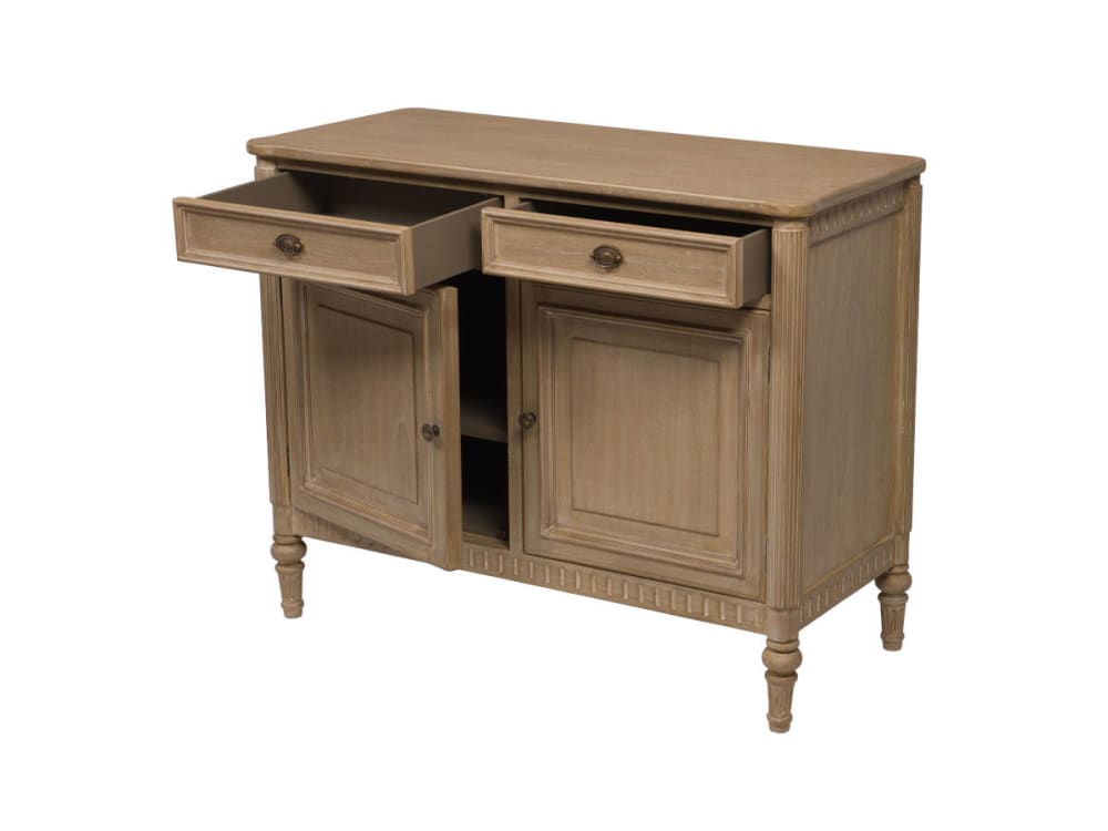 Détail des poignées bronze du buffet PRESTIGE