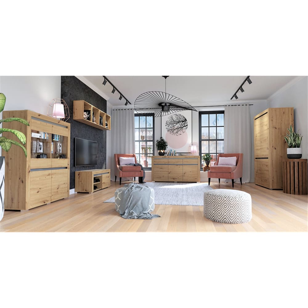 Buffet KASLA portes ouvertes sur ses trois volumes