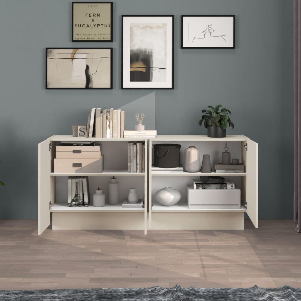Buffet VELA portes ouvertes sur les compartiments