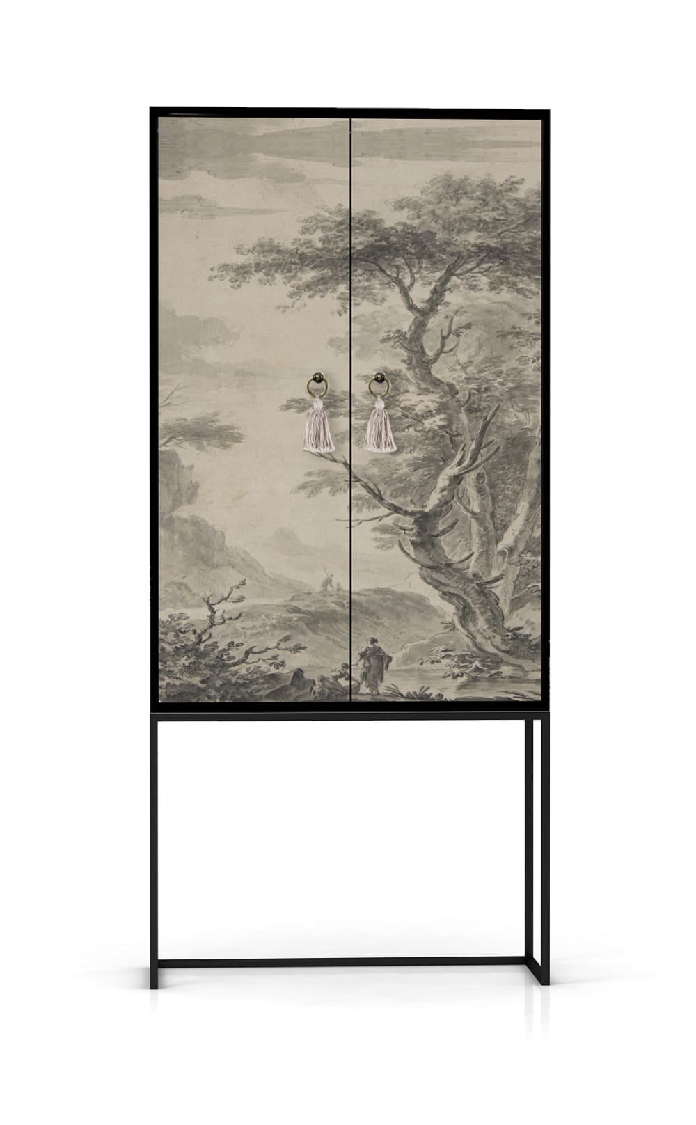 Buffet armoire WASHER WOMAN à décor imprimé artistique 75 cm