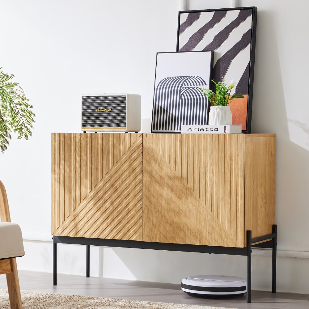 Buffet URBAN MEUBLE étagère réglable visible