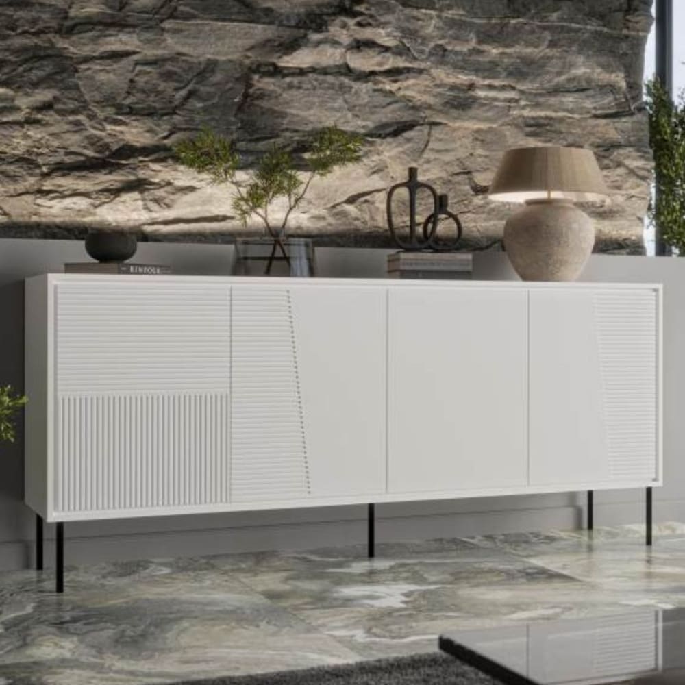 Buffet ULA vu de trois quarts sur son piètement acier
