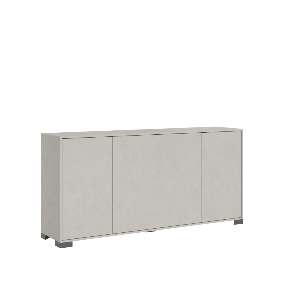 Buffet enfilade LUMINA effet bois cachemire 172 cm avec 4 portes