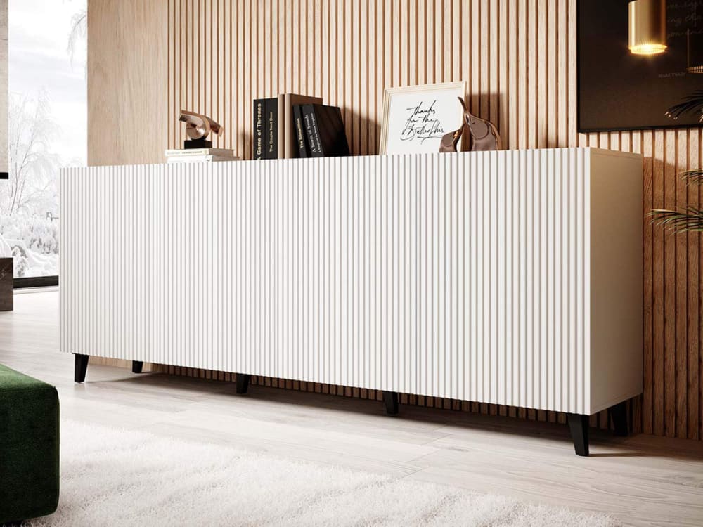 Détail du piètement haut du buffet SANNA