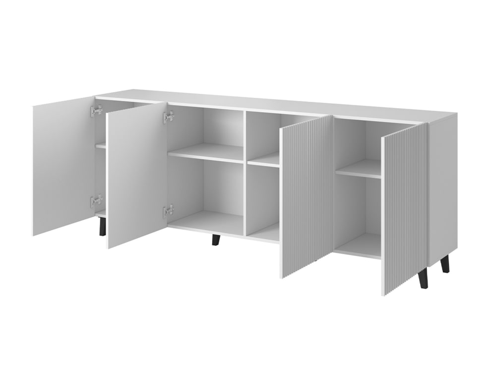 Buffet SANNA portes ouvertes sur ses compartiments
