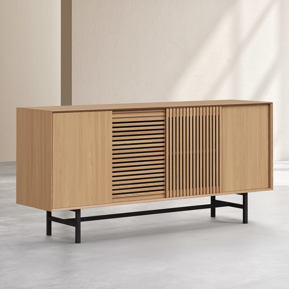 Buffet ELYA portes coulissantes ouvertes