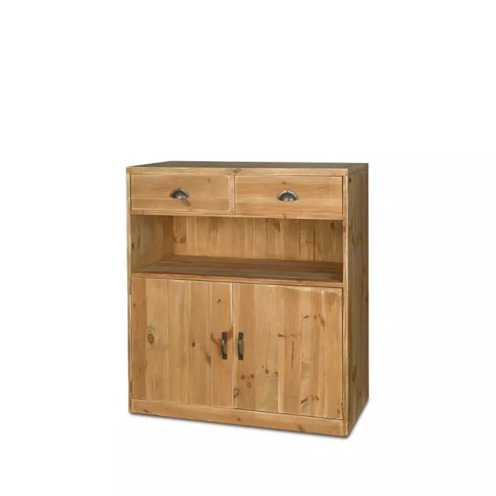 Buffet de service TRADIS en bois massif 100 cm hauteur 110 cm
