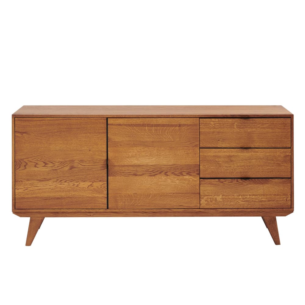 Buffet enfilade MALLET en chêne 2 portes et 3 tiroirs 160 cm