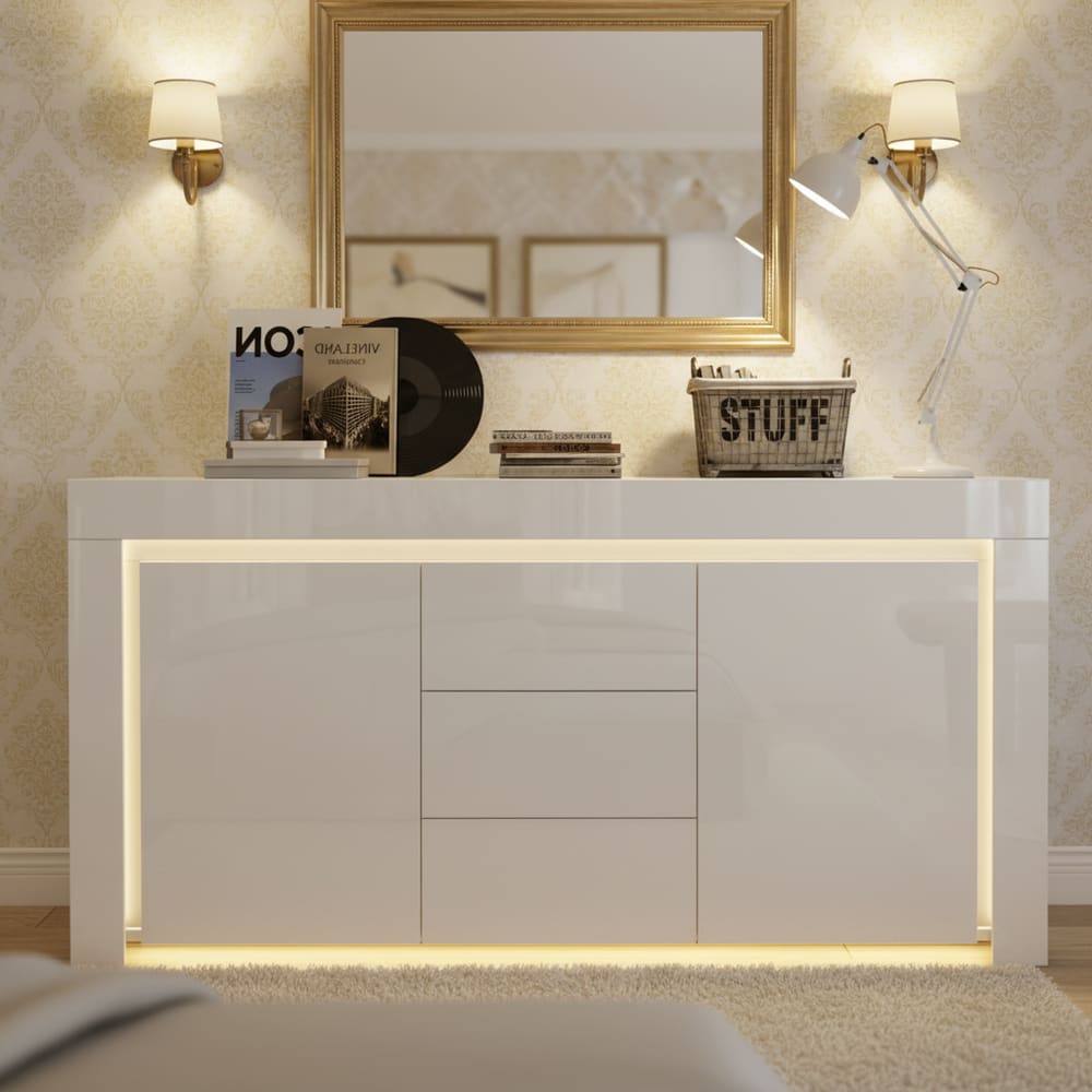 Buffet URBAN MEUBLE tiroirs ouverts