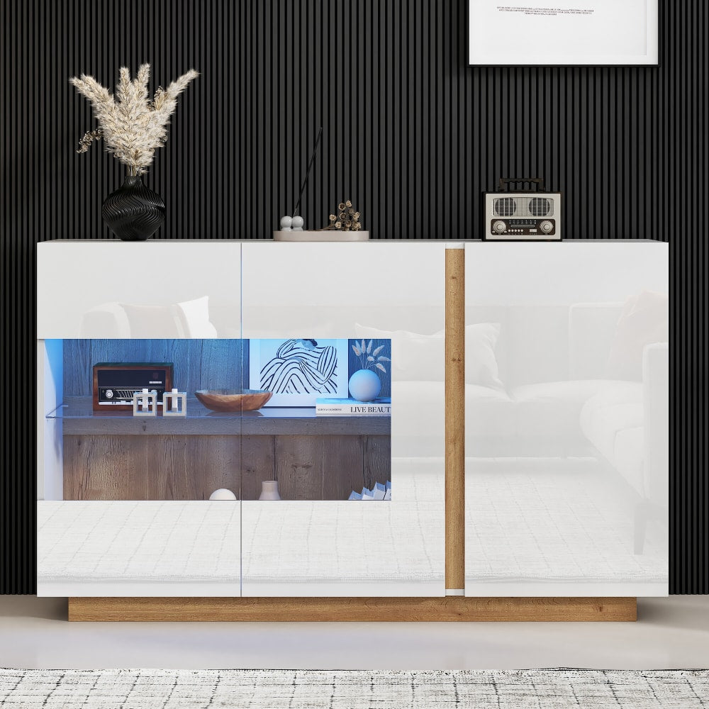 Détail de l'éclairage LED du buffet URBAN MEUBLE