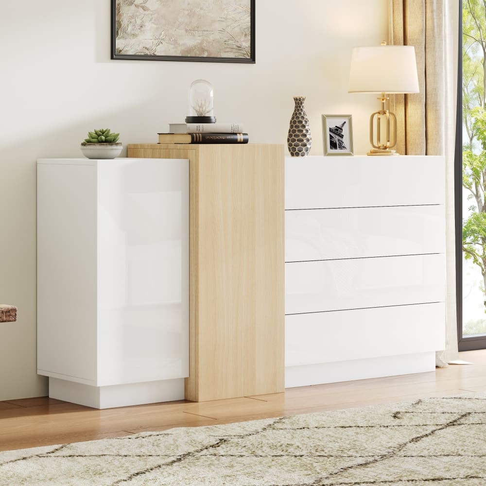 Buffet URBAN MEUBLE tiroirs ouverts et fermeture amortie