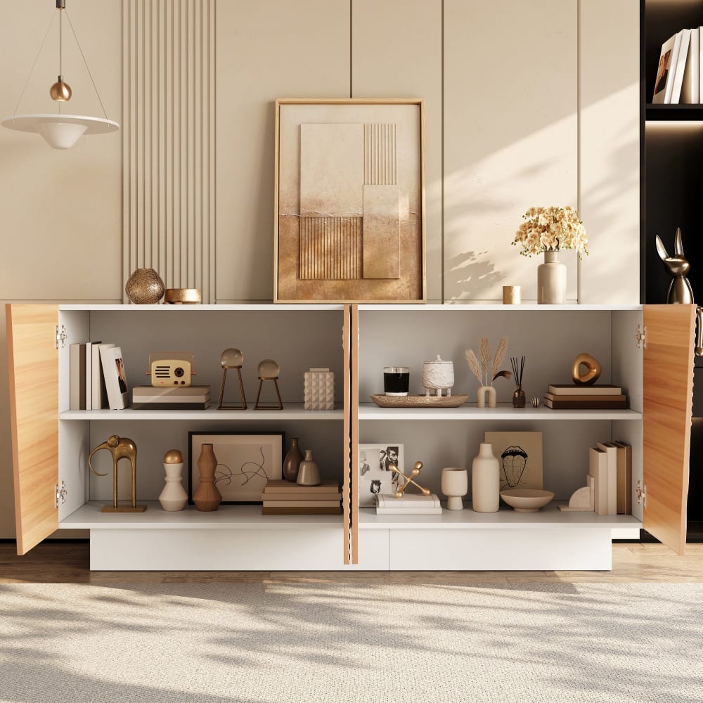 Buffet URBAN MEUBLE portes ouvertes sur ses deux volumes