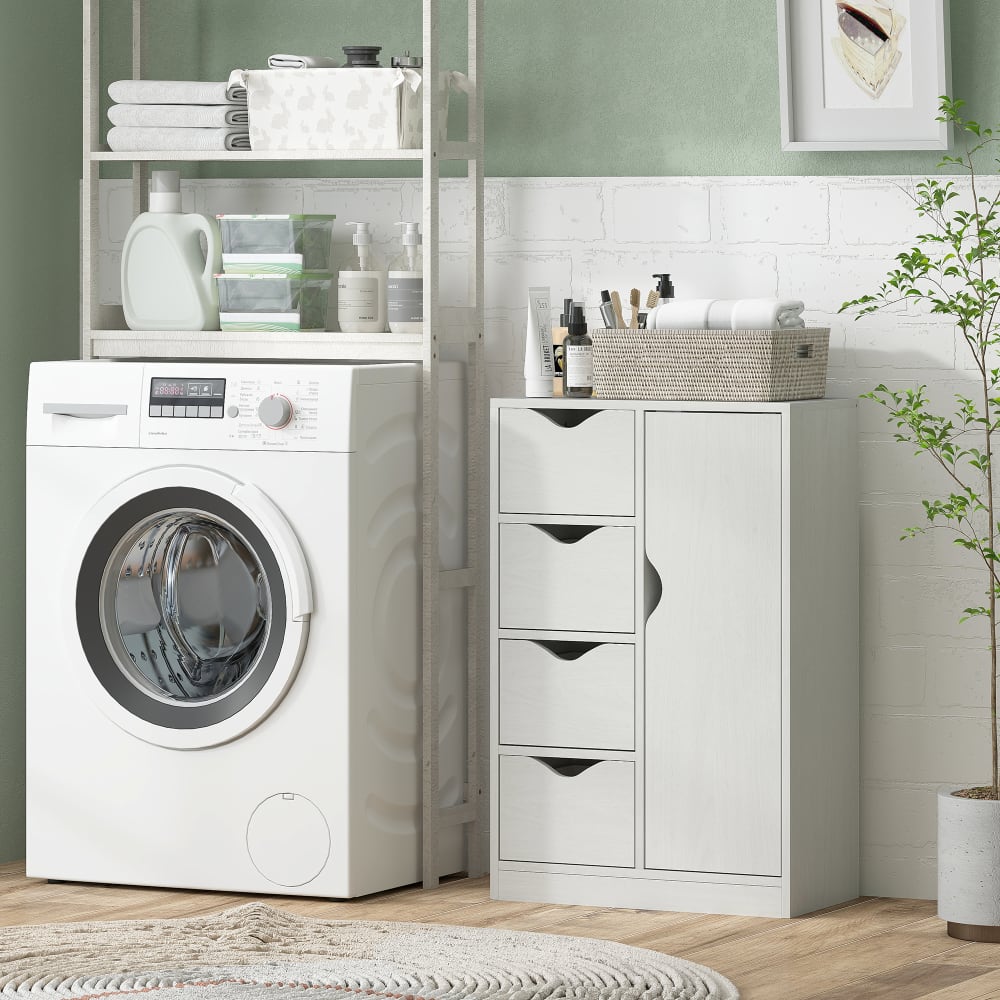 Buffet HOMCOM tiroirs ouverts