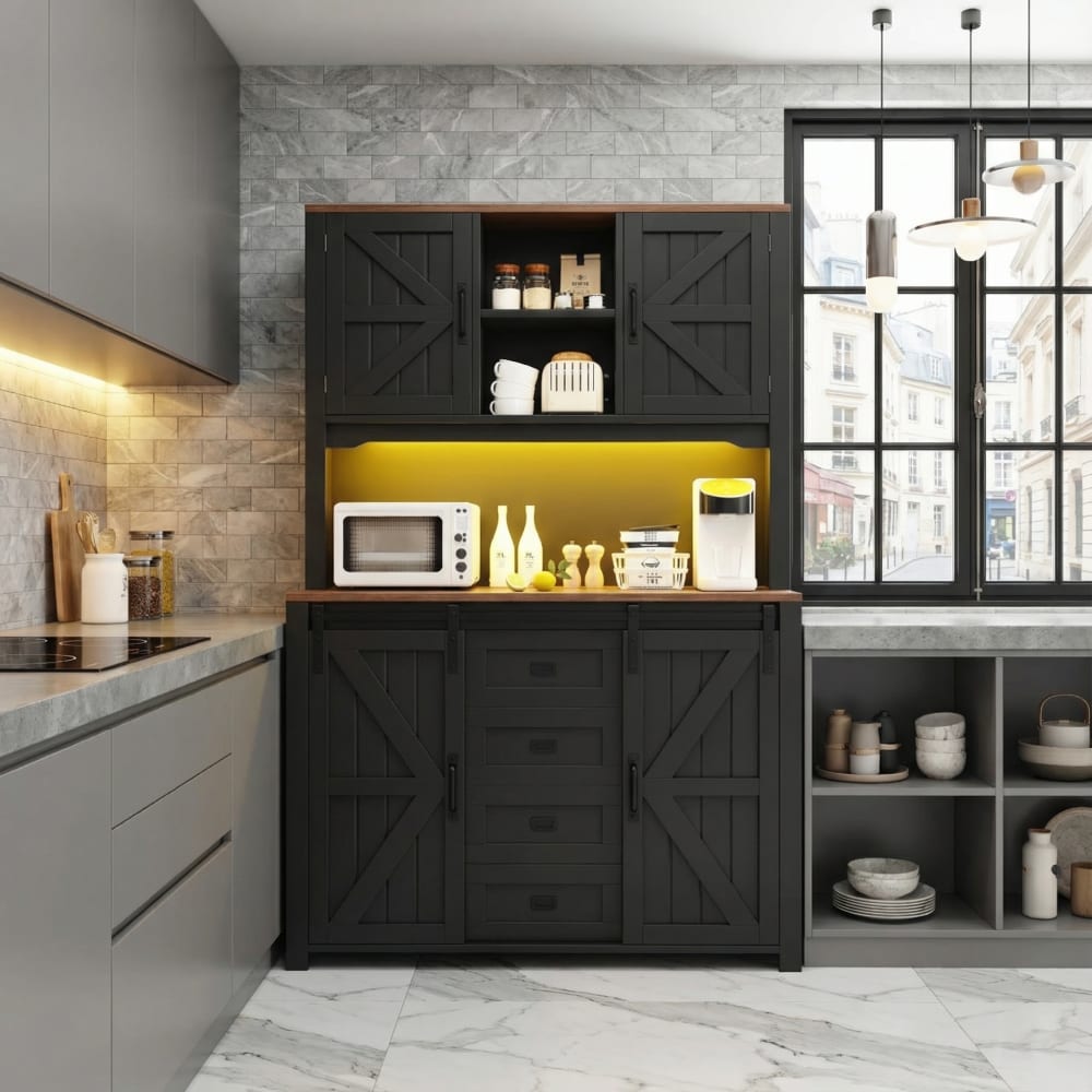Buffet URBAN MEUBLE avec son éclairage LED en fonction