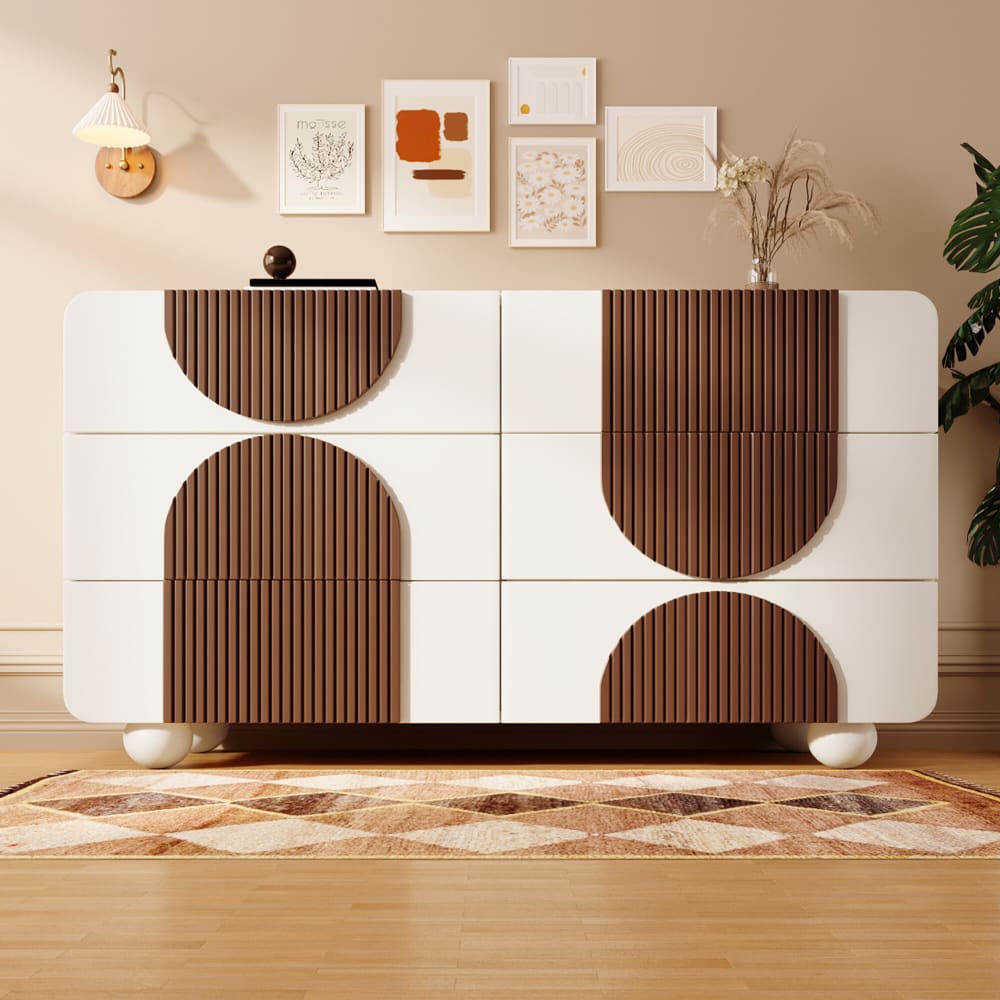 Détail du relief demi-lune du buffet URBAN MEUBLE