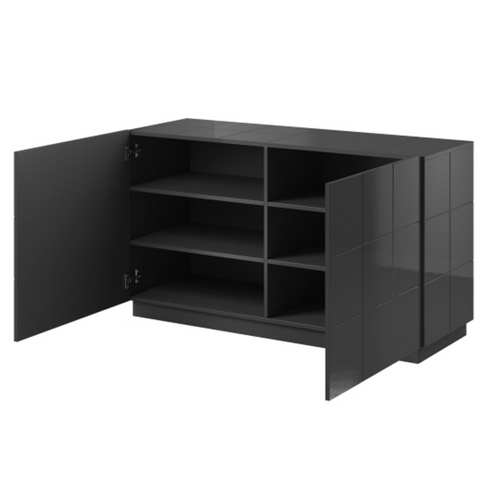 Buffet FLOW portes ouvertes sur le volume intérieur