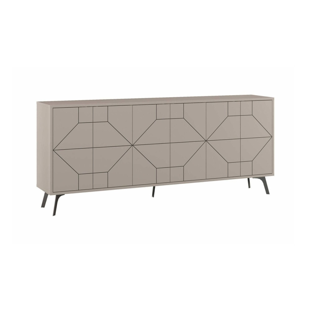 Grand buffet AFRICO effet ciment 184 cm