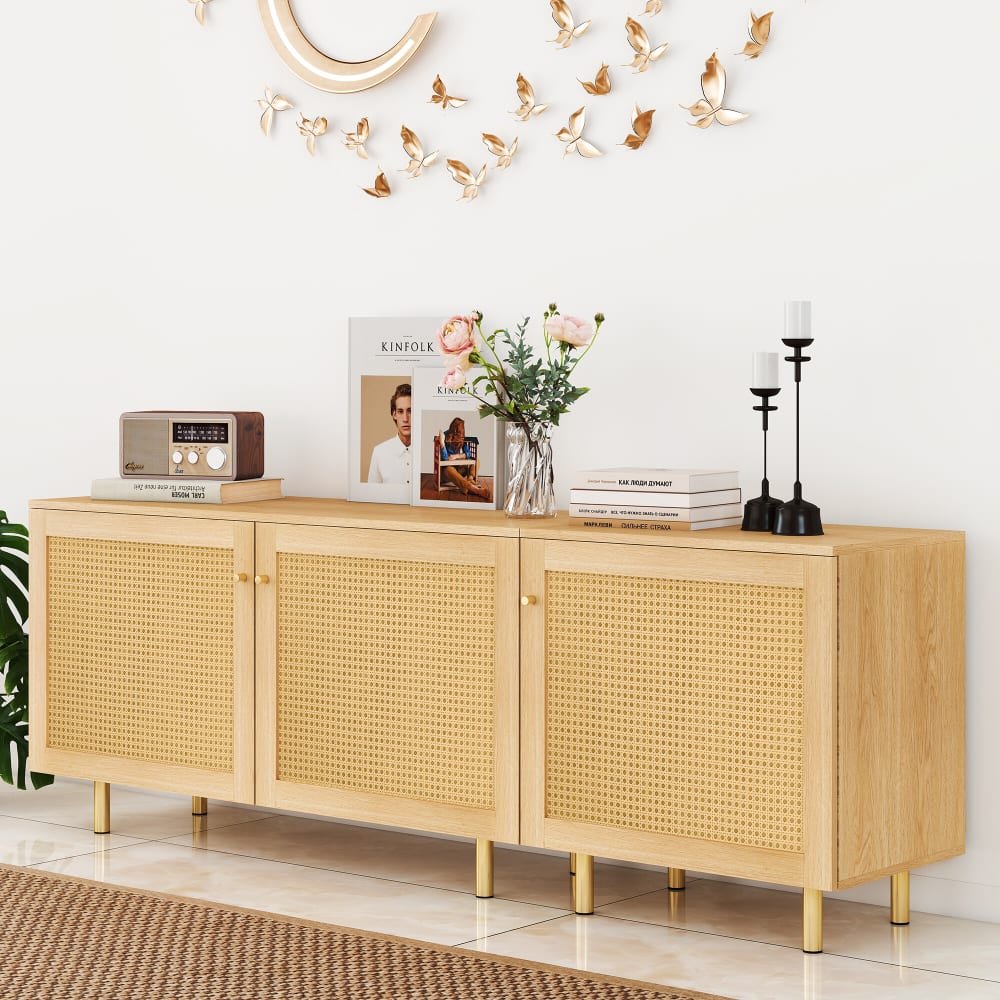 Les deux modules du buffet URBAN MEUBLE séparés dans la pièce