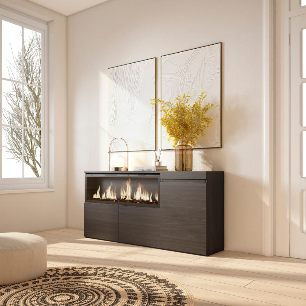 Détail du foyer XXL du buffet COZY
