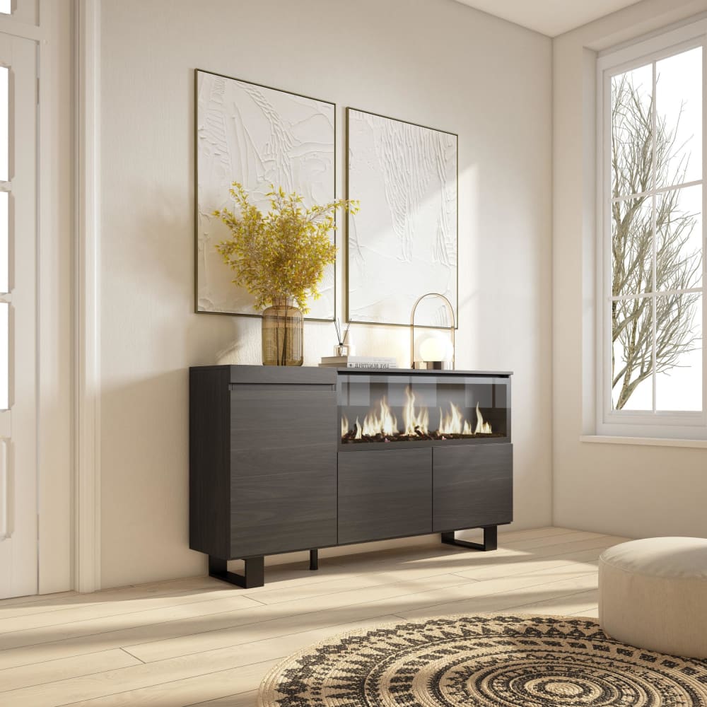 Détail du foyer XXL du buffet COZY
