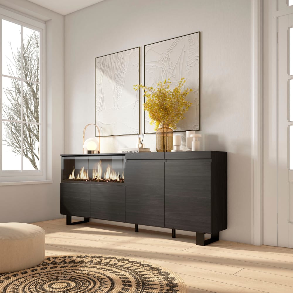 Détail du piètement métal du buffet COZY