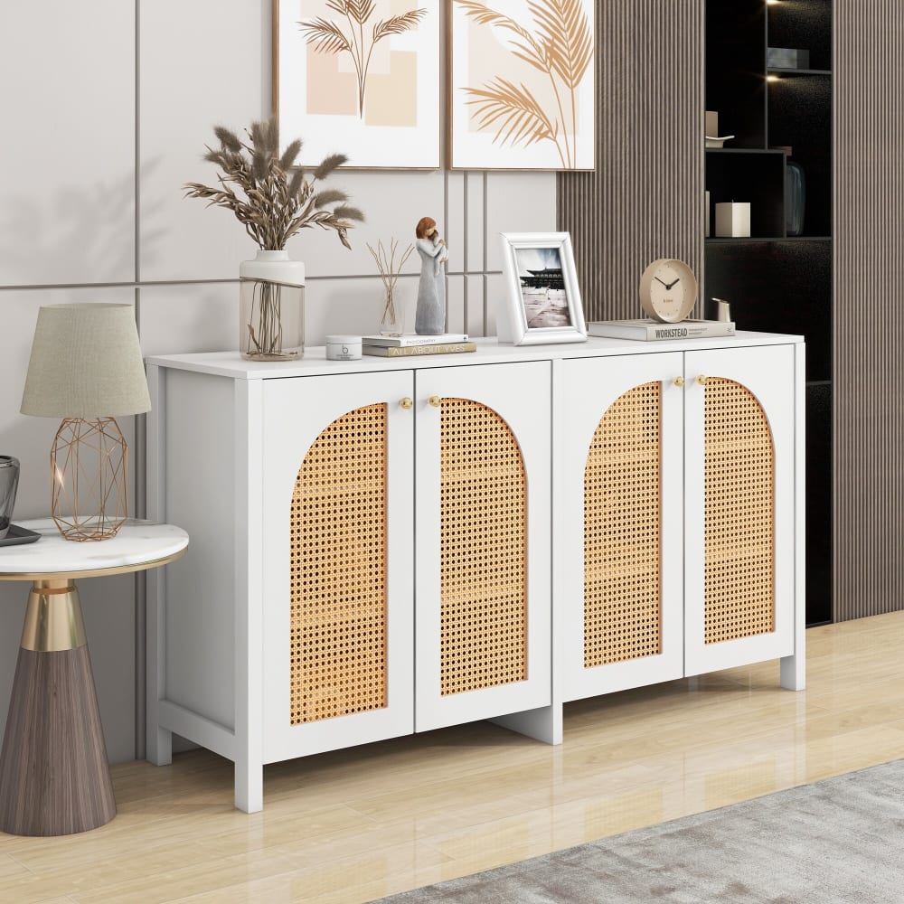 Buffet URBAN MEUBLE portes ouvertes sur ses quatre compartiments