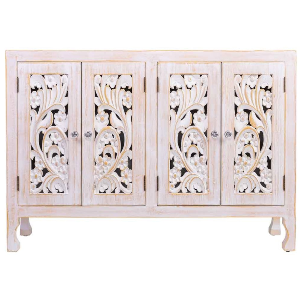 Détail des panneaux ajourés du buffet WANDERLUST DECO