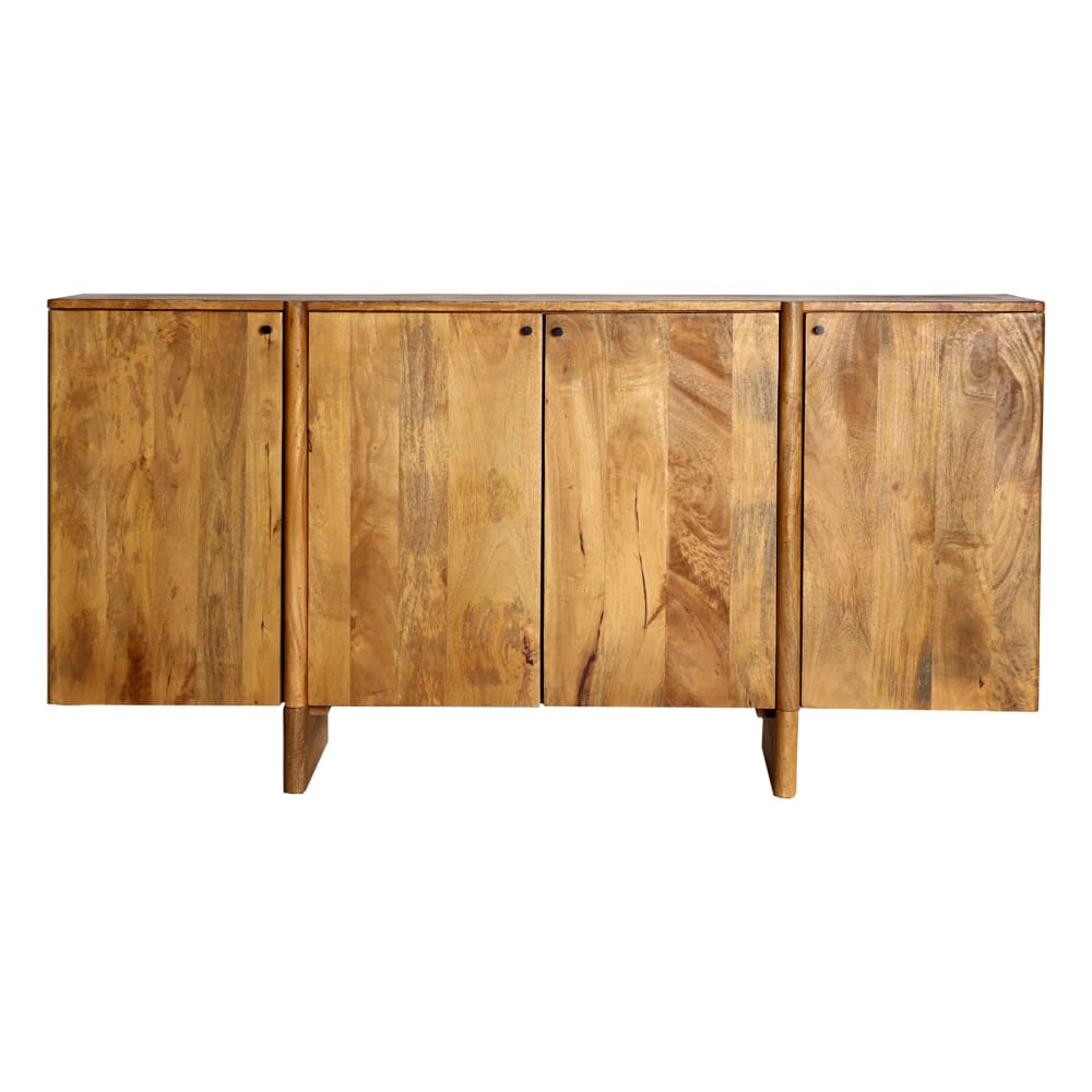 Buffet bahut KODU en manguier massif marron 170 cm de style minimaliste