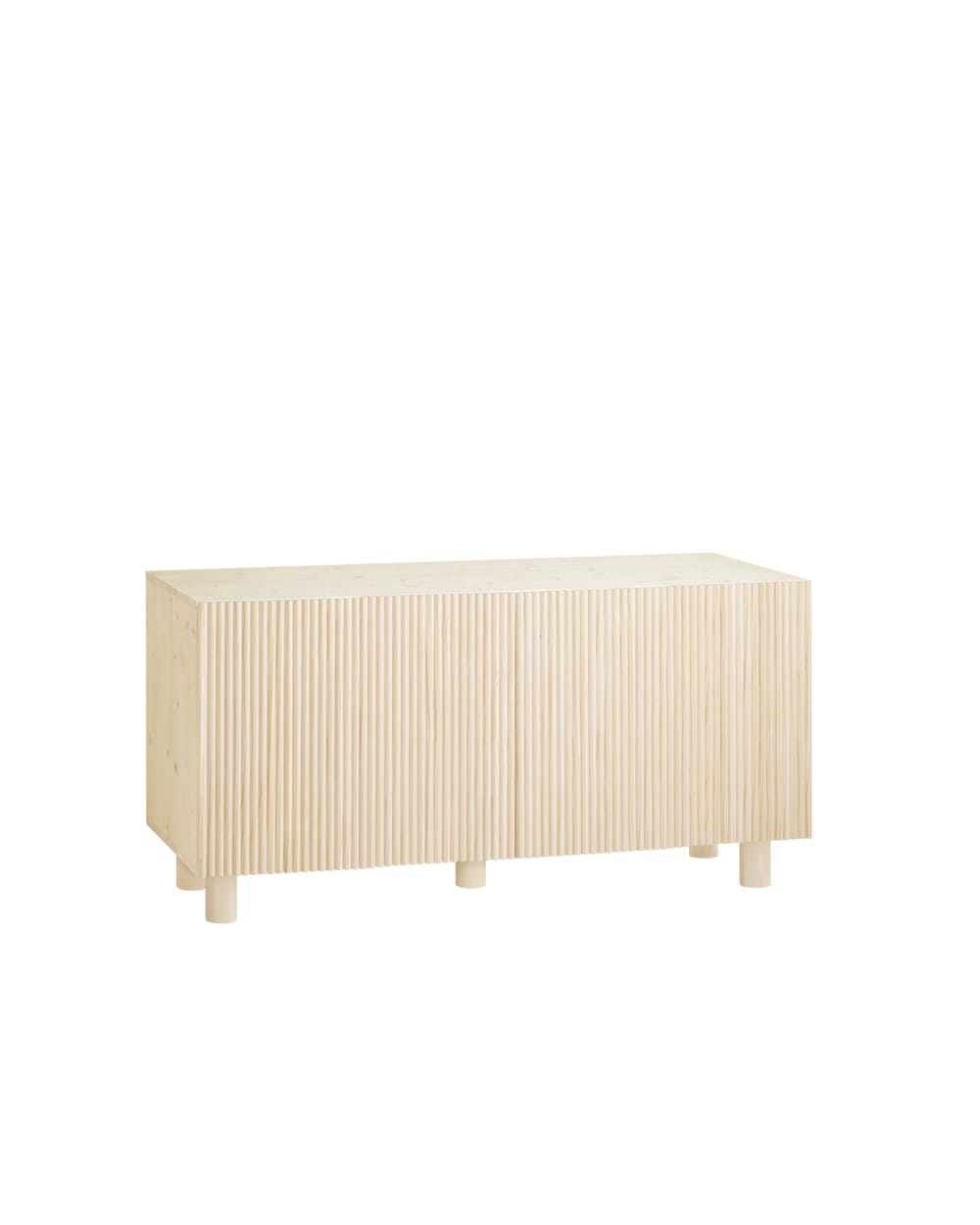 Buffet bahut BALI en pin et sapin ton naturel 152 cm