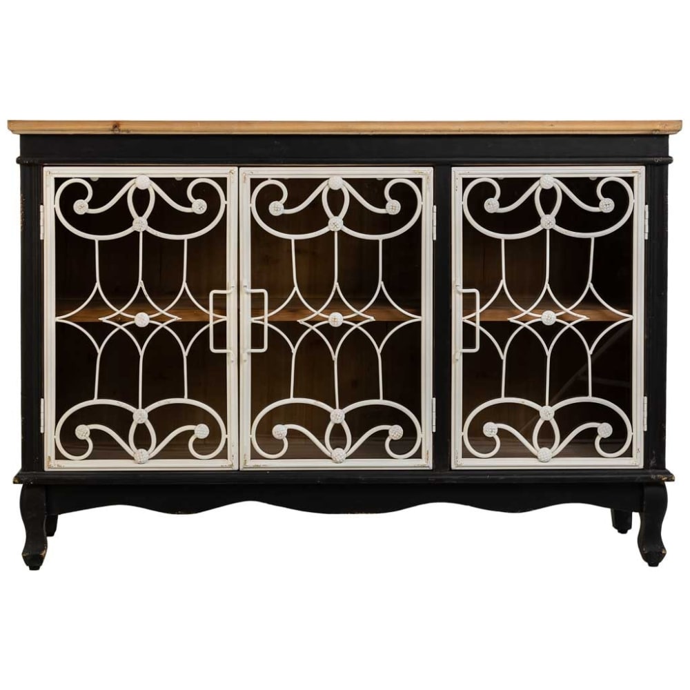 Détail de la ferronnerie du buffet WANDERLUST DECO