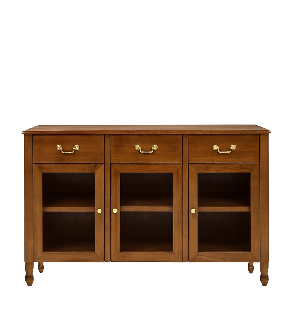 Détail des poignées dorées du buffet MONTREAL