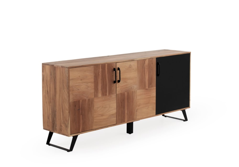 Buffet bahut GEESE HOME en acacia massif recyclé 178 cm à 3 portes
