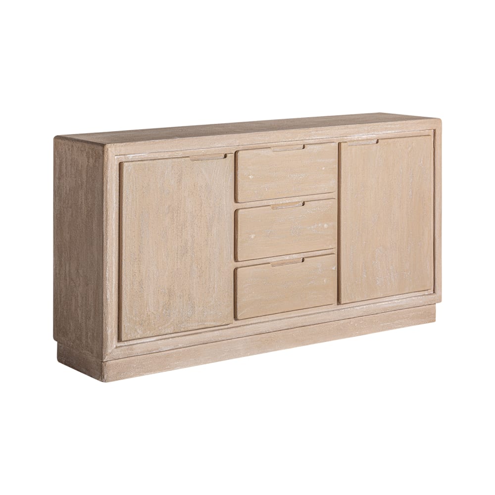 Détail des grands tiroirs du buffet KODU