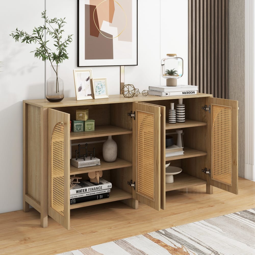 Buffet URBAN MEUBLE portes ouvertes sur les compartiments