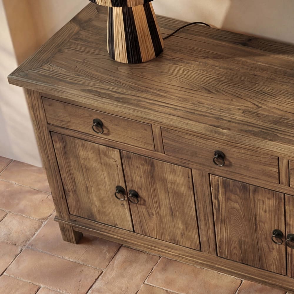 Buffet MASTIC portes ouvertes sur les étagères