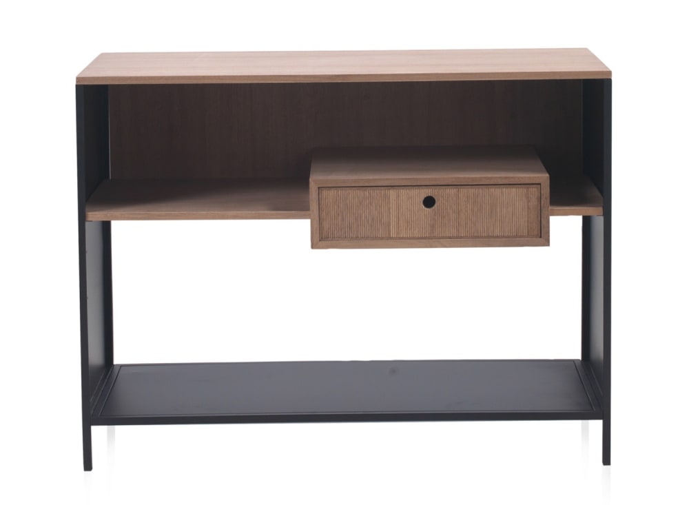 Détail du tiroir du buffet GEESE HOME en frêne clair