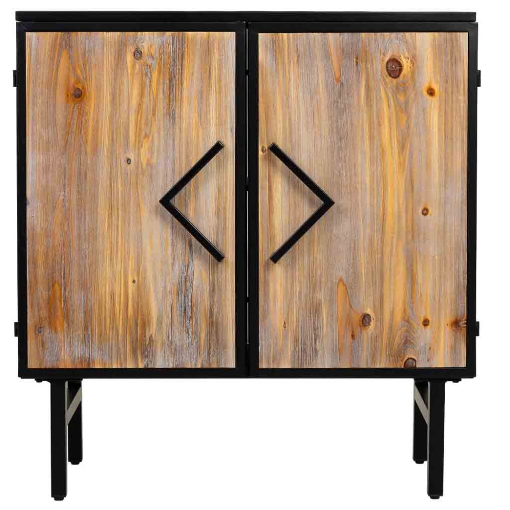 Détail de la structure noire du buffet INDIGO