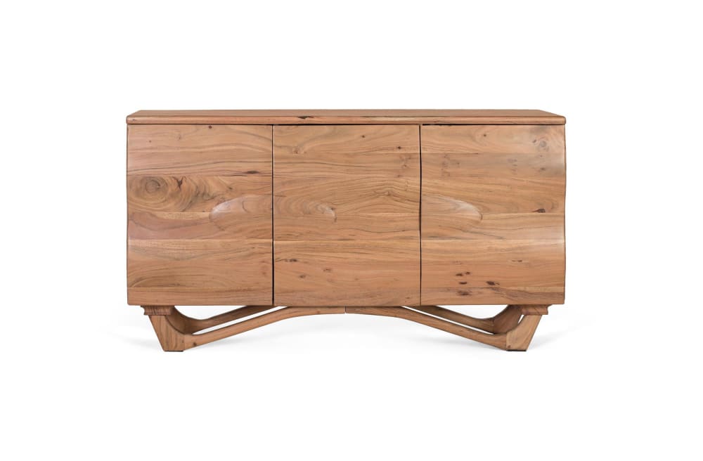 Buffet bahut GINER Y COLOMER en acacia massif 140 cm fait main