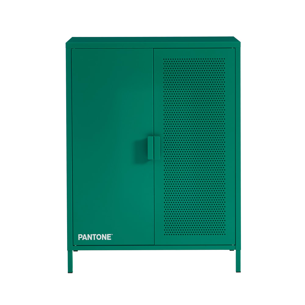Buffet haut PANTONE en métal vert émeraude 100 cm