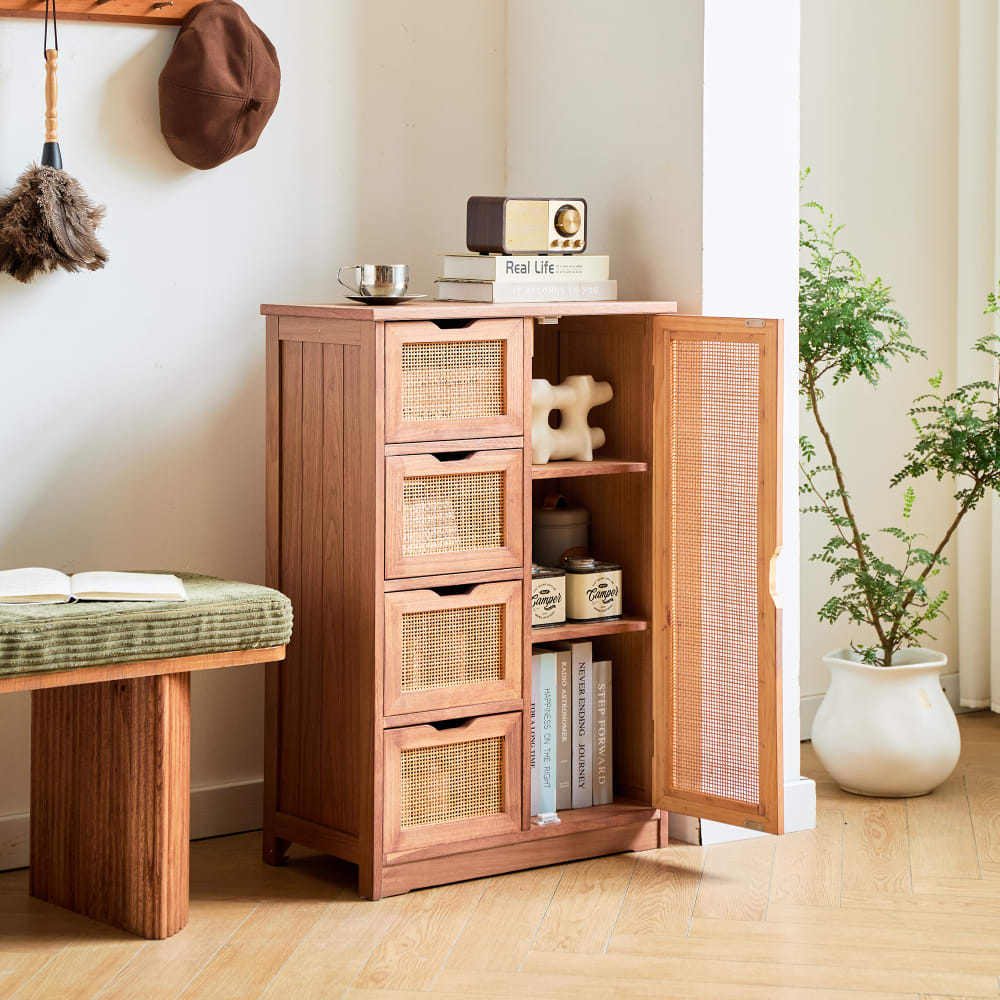 Buffet NORDLYS vu de côté avec ses 30 cm de profondeur