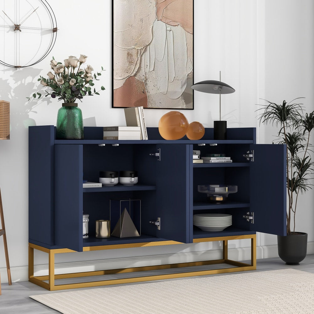 Buffet URBAN MEUBLE ouvert sur ses étagères réglables